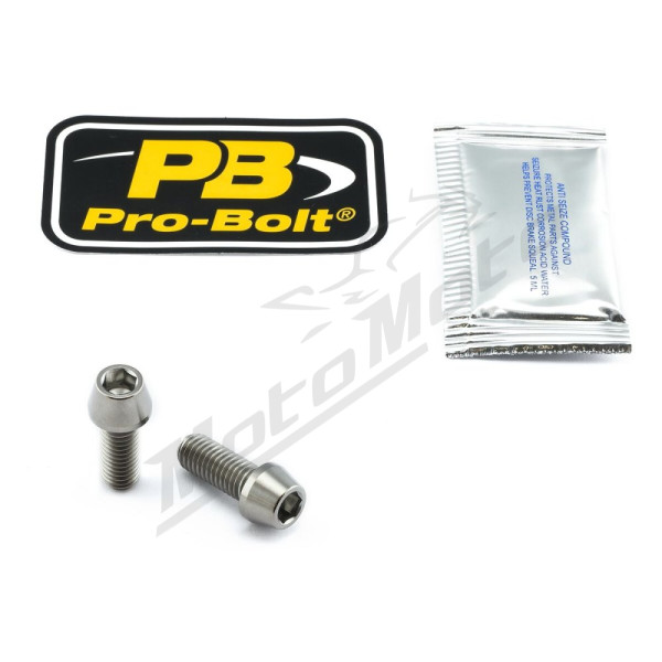 PRO BOLT Titanium Clip-On / Handle Bar Mount Bolt Kit Ducati / Yamaha 321-1100cc 15-24