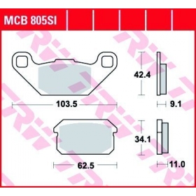 BRAKE PADS TRW MCB805SI OFFROAD