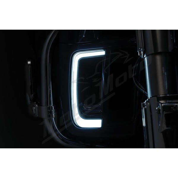 KURYAKYN Tracer LED Front Fairing Lower Grill Inserts Harley Davidson FLHTCU / FLHTCUTG / FLHTK / FLTRU / FLHXSE 1690/1923 14-24 