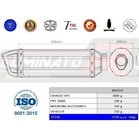 Duslintuvo bakelis Dominator HP1 BMW F800S 2006-2012