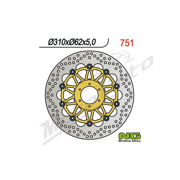 NG BRAKES Front Floating Brake Disc 310mm Honda CBR 900cc 98-99