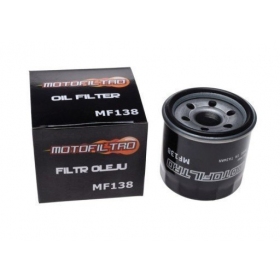 Oil filter Motofiltro HF138 APRILIA/ ARCTIC CAT/ CAGIVA/ KAWASAKI/ KYMCO/ SUZUKI 375-1800cc 1986-2019