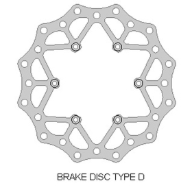 Delta braking rear disc (220x108,2x4mm) Beta 2T / 4T 125-480 13-21