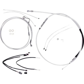 MAGNUM SHIELDING Sterling Chromite Cables / Lines Kit 38/43cm Harely Davidson FLTRK / FLTRX / FLTRXSE / FLTRXST 1750/1977 21-24