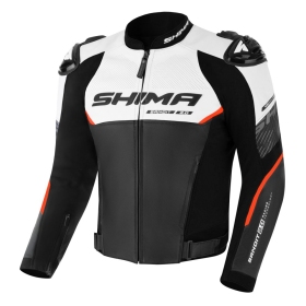 SHIMA BANDIT 2.0 MEN Leather Jacket Black / White