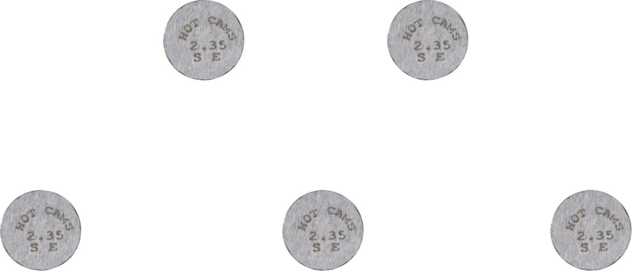 HOT CAMS vožtuvų plokštelės Ø7,48x1,55 mm - 5 vnt.