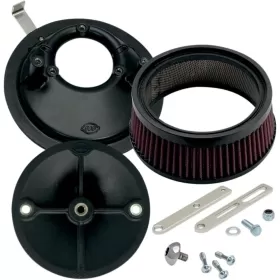 S&S CYCLE Super Stock™ Stealth Air Cleaner Kit Harley Davidson E / EL / ELF / F 883-1340cc 36-92
