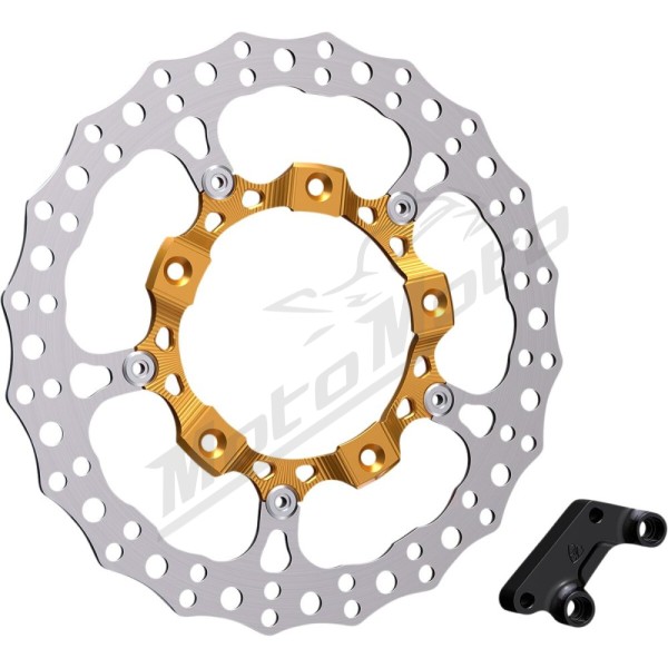 ARLEN NESS Front Right Big Brake 14" Full Floating Brake Rotor Kit Harley Davidson FLHR / FLHRXS / FLHTCU / FLHTCUTGSE 1690-1923cc 14-24