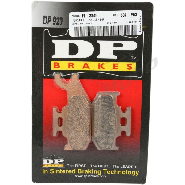 DP BRAKES ATV/UTV Sintered Metal Brake Pads Can AM / Suzuki 400-1000cc 00-20