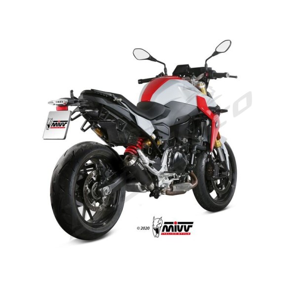 MIVV X-M1 Silencer - Steel Black/Stainless Steel BMW F 900 20-25