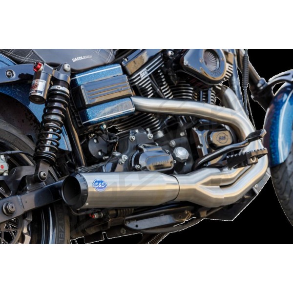 S&S CYCLE 2-into-1 Qualifier Exhaust System Harley Davidson FXD / FXDB / FXDBI / FXDC / FXDCI 1450-1800cc 06-07