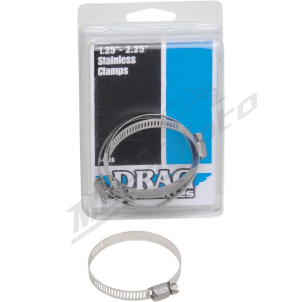 DRAG SPECIALTIES Worm Clamp 31,8-57,2mm 4vnt.