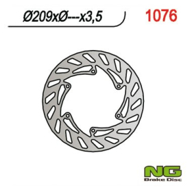NG BRAKES Fixed Rear Brake Disc 209mm CPI SM / Supercross / Supermoto 50cc 05-09
