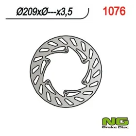 NG BRAKES Fixed Rear Brake Disc 209mm CPI SM / Supercross / Supermoto 50cc 05-09