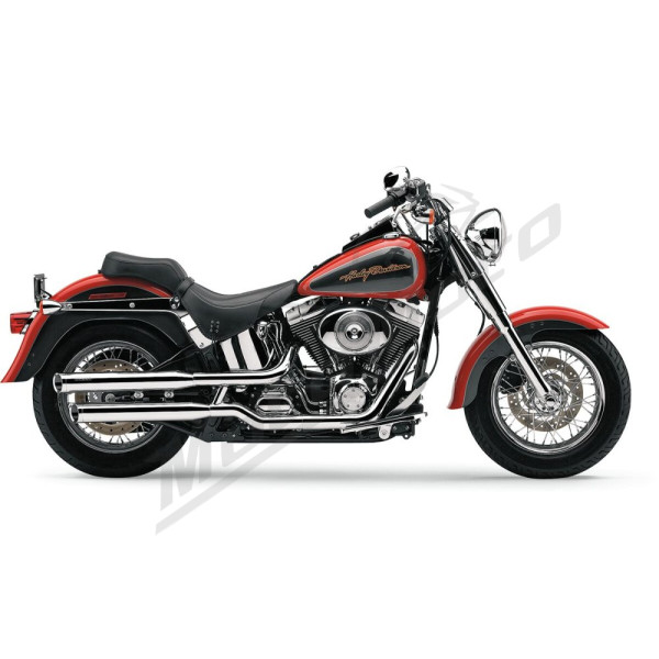 COBRA 3" Slip-On Mufflers Harley Davidson FLSTF / FLSTFI / FXSTD 1450-1550cc 00-06
