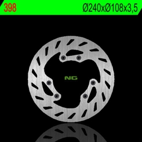 NG BRAKES 398 Front / Rear Fixed Brake Disc HM CRE / CRM 50 06-17