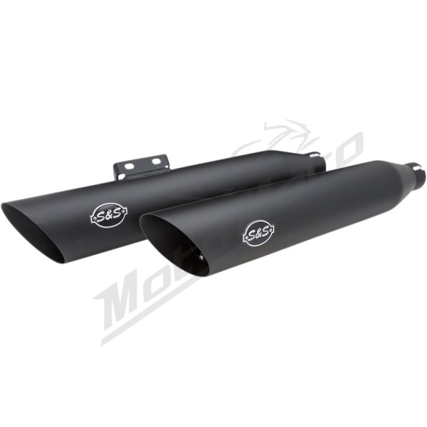 S&S CYCLE Slash Cut Race Slip-On Mufflers Harley Davidson FLFB / FLFBS / FLSL 1750-1868cc 18-20