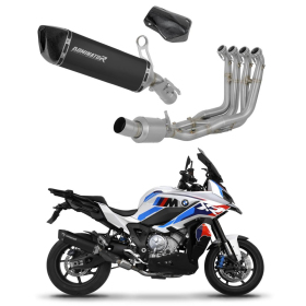 BMW S1000XR 2020-2026 Dominator Full Exhaust System Collector Silencer HP6 BLACK EX + dB killer