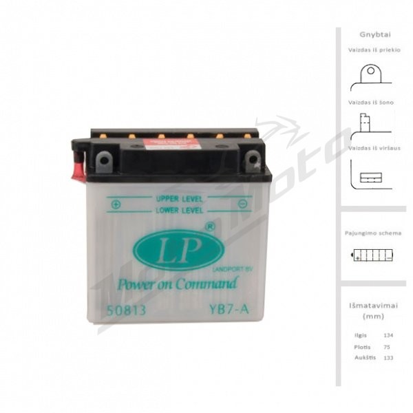 LANDPORT Battery 8 Ah 110A EN 12V LB7-A