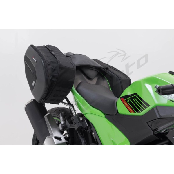 SW-MOTECH PRO BLAZE H Saddlebag Set with EDGE Protection & Heat Guard Kawasaki Ninja / Z 500 24-25
