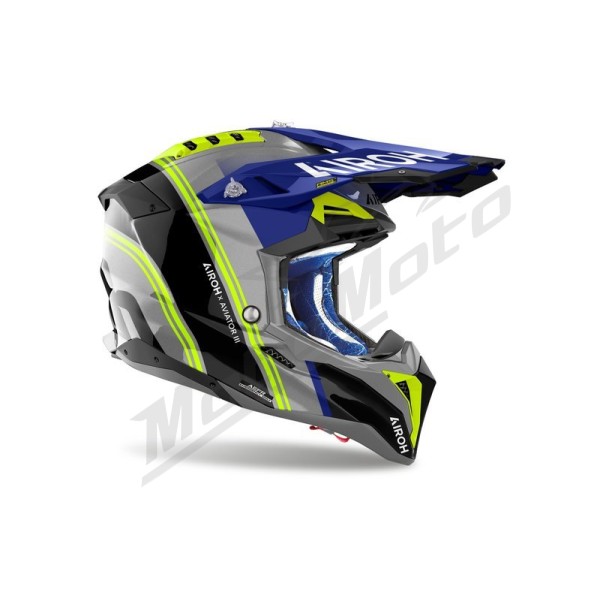 Motocross Helmet Airoh Aviator 3 Hima Blue