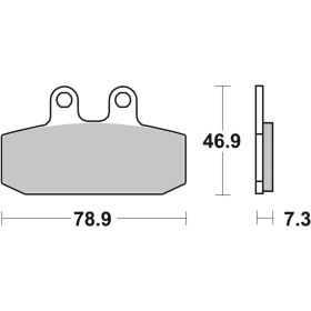 SBS HF Street Ceramic Brake Pads Front 108HF Aprilia / Gilera / Malaguti 125-500 99-14