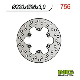 NG BRAKES Front Fixed Brake Disc 220mm Kawasaki KLX / KX 80-140cc 84-21