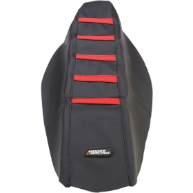 MOOSE OFFROAD Ribbed Seat Cover Honda CRF 250-450R 13-17 Black/Red
