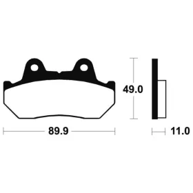 TECNIUM Street Organic Brake pads MA42 Honda CBX / XL 250/600cc 83-87