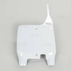 UFO Front Number Plate White Suzuki RM125/250 99-00