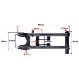 Rear swingarm SHINERAY ATV XY250ST-4B