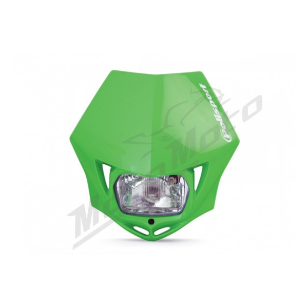 Polisport promotion headlamp model mmx (regular bulb) color green