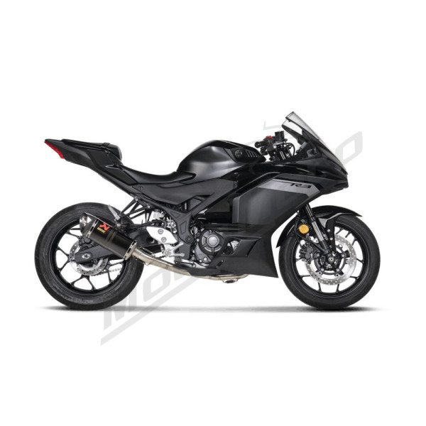 AKRAPOVIC Racing Line Full Exhaust System Stainless Steel / Carbon Fiber Yamaha MT-03 / YZF-R3 / R25 250-320 15-25