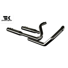 KHROME WERKS 2-into-2 Dominator Išmetimo Sistema Harley Davidson FLHR / FLHRC / FLHT / FLHTC / FLHTCU / FLHTK / FLHX / FLHXS / FLTR / FLTRX / FLTRXS 1584-1690 09-16