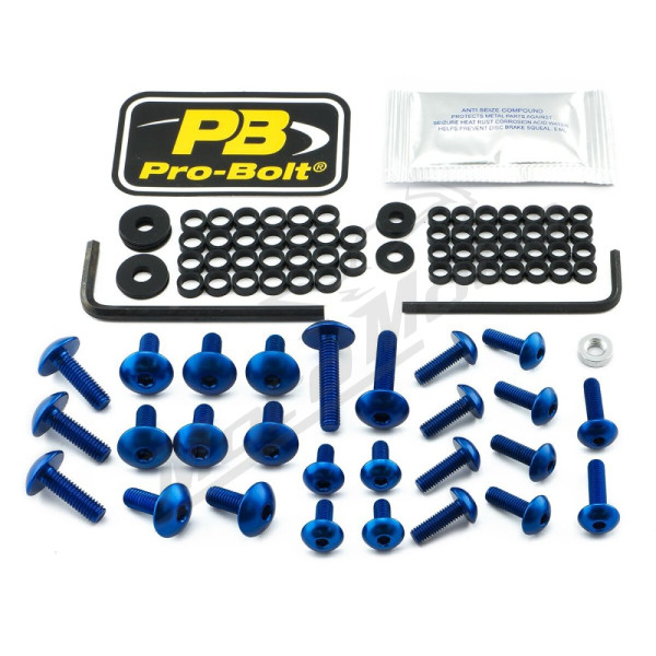 PRO BOLT Aliuminio apdailų varžtų rinkinys Kawasaki EX / ZX-4 400cc 86-22