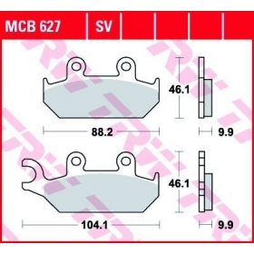 STABDŽIŲ TRINKELĖS TRW MCB627SV ROUTE