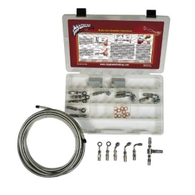 MAGNUM SHIELDING BYO Brake Line Builder Kit Chrome