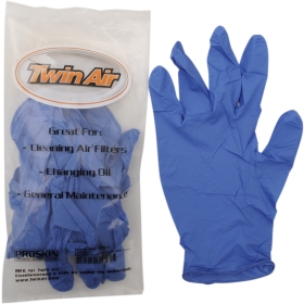 DISPOSABLE NITRILE BLUE GLOVES TWINAIR 10 PCS