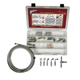 MAGNUM SHIELDING BYO Brake Line Builder Kit Chrome