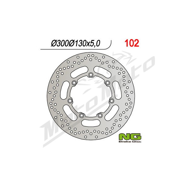 NG BRAKES Front Fixed Brake Disc 300mm Kawasaki EN / VN 500-1600cc 88-03