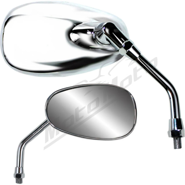 PARTS UNLIMITED Universal Classic American-Style Mirror M10x1,25