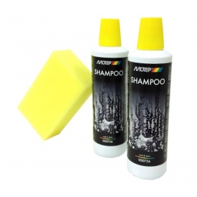 Automobilinis Šampūnas 2 x 500 ml Su Kempine MOTIP Shampoo Wash & Sponge