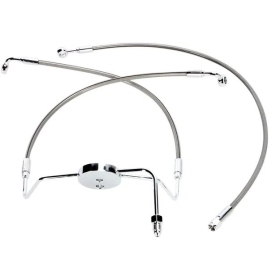 MAGNUM SHIELDING XR Front Brakeline Kit Chrome Harley Davidson FLHR / FLHRCI / FLHRI / FLTR / FLTRI 1340/1584 94-07