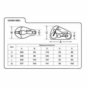 COVER FOR MOTORCYCLE OXFORD DORMEX M