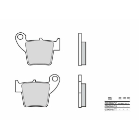 BREMBO Off-Road Sintered Metal Brake pads front ​​​​​​​TM RACING MX / SMX 85-100cc 2013-2022