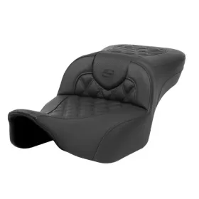 SADDLEMEN Roadsofa Extended Lattice Stitched Seat Harley Davidson FLHX / FLHXU / FLTRX / FLTRXSE 1868-1977 23-25