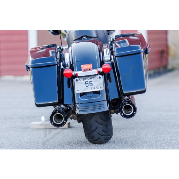 S&S CYCLE 4-1/2" GNX Slip-On Mufflers Harley Davidson FLHR / FLHRC / FLHRCI / FLHRI 1340-1800cc 95-16
