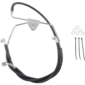 DRAG SPECIALTIES Stainless Steel Brake Line Kit Harley Davidson FLHT / FLHTC / FLHTCI / FLHTCSE2 1340-1800cc 96-07