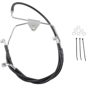 DRAG SPECIALTIES Stainless Steel Brake Line Kit Harley Davidson FLHT / FLHTC / FLHTCI / FLHTCSE2 1340-1800cc 96-07