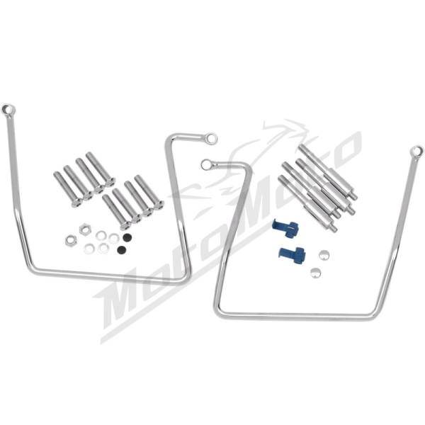 DRAG SPECIALTIES Chrome Saddlebag Support Brackets Harley Davidson FXD / FXDB / FXDBA 1340-1800cc 91-17